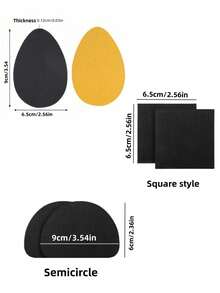 1/3/5 双防滑鞋垫，耐磨橡胶鞋底高跟鞋防滑底垫，高跟鞋鞋底花纹橡胶缓冲垫，适用于女士凉鞋女士高跟鞋，返校用品，女鞋靴子配件，适用于户外、运动、旅行、家居、办公室、学校