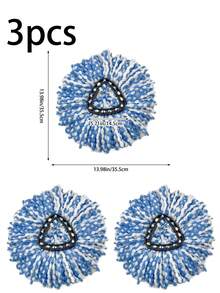 1/3pcs Spin Mop Head And 1 Rotating Mop Mop Head For Spin Mop, Washable Durable Mop Head Refill, Wet And Dry Cleaning, Dust Removal Mop Head, Easy To Clean, Cleaning Supplies, Cleaning Accessories - 彩色 - 查看 16