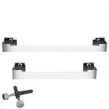 Kit Acessórios Banheiro 4 Peças Inox Dupla Fixação SF.ELG - Prata - Visão 3