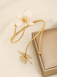 1 pieza Tobillera con flor de moda, estilo de resort de playa para adolescentes, accesorio para niñas - Estilo 1 - Ver 2