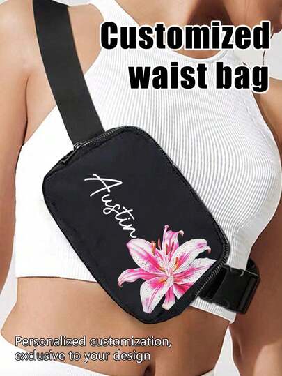 DIY Custom White Jumpsuit Waist Bag, Fashionable Item, Classic Multifunctional. Use This Waterproof Multifunctional Crossbody Bag To Keep It Fashionable And Orderly! Gifts For Family And Friends