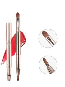 Personalized Custom 2025 New Stretchable Lip Brush Double-Ended With Cap Concealer Makeup Brush Lipstick Brush Lip Brush Small And Portable Makeup Tool - Multicolor - View 8