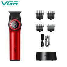 VGR Professional High Power Cordless Hair Clipper, Alas Pengisian Daya Isi Ulang, Set Alat Cukur Rambut dengan Kecepatan yang Dapat Diatur, Pemangkas Rambut dengan Layar Digital, Alat Cukur Rambut Pria V-001 V-977 - MultiWarna - View 13
