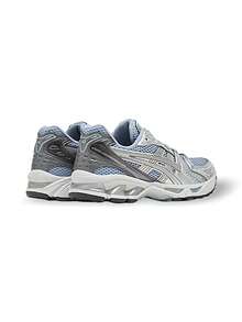 Asics KAYANO 14 男女通用训练运动鞋 透气轻便吸汗 弹性好 多功能 易洗 灰色 银色 蓝色 1203A537-401 - 灰/銀/藍 - 查看 6