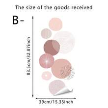 1 miếng dán tường hình vòm, miếng dán tường phòng khách chấm bi tròn phong cách Bohemian, miếng dán tường bằng nhựa vinyl, miếng dán tường có thể tháo rời, bóc ra và dán. - Nhiều màu - Xem 4
