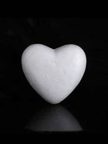 3pcs Solid Foam Heart Mold DIY Handmade Wedding Valentine's Day Heart Shaped Decoration Scene Layout Material Gift Giving Love White Embryo Foam Model