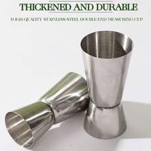 3pcs/Set 304 Stainless Steel Measuring Cups, Professional Cocktail Double-Headed Measuring Cup, Bartender Drink Measure Cup For Party, Wedding, Kitchen, Bar
