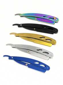 1pc Vintage Stainless Steel Men's Shaving Razor, Multi-Function Hair Trimmer Clipper For Personal & Salon Use, Hair Tools, Hair Products And Accessories For Barber Salon Beauty Travel Essentials, Back To School, Travel Holiday Essentials, Hair Accessories For Women, Slick Back Brush, Barber Accessories, Hair Dryer, Hair, Barber, Hair Tools, Hair Products,Hair Dryer,Hair, Accessories, Hair Products, Hair Tools, Hair Stuff, Hair Care, Curly Hair Brush, Barber, Barber Accessories, Hairdressing Equipment,Travel Essentials,Travel Essential,Hairstyle,Hairdressing,Hair,Travel,Hair Products,Hair Tools,Hair Stuff,Barber,Barber Accessories,Barbershop,Hairdressing Equipment - Multicolor - View 2