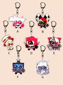 1 Móc khóa Acrylic hoạt hình, Phụ kiện túi dễ thương, Móc khóa nhân vật Anime, Móc khóa ô tô, Ba lô, Phụ kiện trang sức, Hoàn hảo để đeo hàng ngày, Món quà tuyệt vời cho bạn bè và người hâm mộ - Nhiều màu - Xem 8