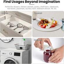 BAGAIL Drawer And Shelf Liner, 12 In X 10 Ft Non-Adhesive Shelf Liners For Kitchen Cabinets, Thick Strong Grip Liners For Desk, Shelves, Bathroom Drawers, Cabinet Protection - Black - MàuA - Xem 7