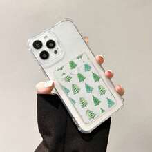 Compatible con phone 16 Pro y 2025. Nueva funda con tarjetero de diseño moderno, resistente a golpes y con patrón de árbol. También compatible con phone 15, 14, 13, 12, 11 Pro, XS, XR, 8 y KH1. La ranura trasera para tarjetas permite guardar tarjetas bancarias, de identificación, etc. - transparente - Ver 6