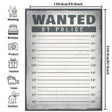 2D Flat Black & White Human Height Measurement Chart, Photography Background, Portrait Photography Background, Studio Prop Vinyl Material - Black and White - View 2