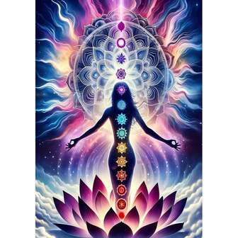 Kit de peinture de diamant 5D : 30x40cm/11,8 pouces * 15,75 pouces, mosaïque de déesse de lotus, ensemble de peinture numérique pour adultes, art mural, sans cadre, cadeau surprise, thème anime, forme de diamant ronde, matériau acrylique (PMMA)