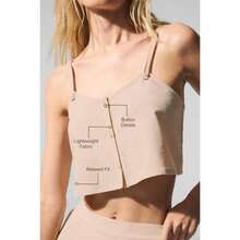 Alo Yoga Dreamscape Tank - Macadamia |  | Pilates Set - Macadamia - View 2