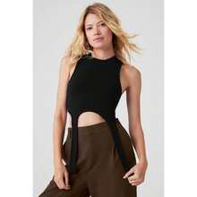 Alo Yoga Wellness Rib Flaunt Tank - Black |  | Pilates Set - màu đen - Xem 4
