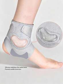 1 قطعة - دعامة الكاحل قابلة للتعديل للرجال والنساء، مع وسادة الكاحل السيليكونية بشكل U- مع أداتي ربط قابلتين للتحرير- دعامة ضغط الكاحل، دعامة لقوس القدم للتمرين والجيم والرياضة والجري والسلة والكرة الطائرة! (أسود/وردي/رمادي) - اكسسوارات الجيم - متعدد الألوان - مشاهدة 8