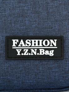 Large Capacity Fashion Men's One Shoulder Diagonal Messenger Bag, Multi-Functional Adjustable Strap Zipper Closure, Multi-Compartment Practical Storage Men's Bag Festival