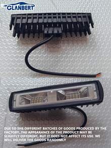 GLANBERT 2pcs/Pack Car LED Work Light 48W Ultra Bright Spotlight Motorcycle Off-Road Vehicle Modification Headlight Car Auxiliary Lighting Light