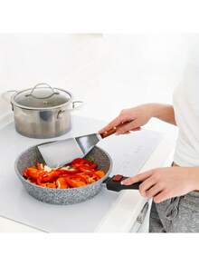 Large Stainless Steel Spatula With Angled Edge And Hardwood Handle - Metal Flipper Ideal For Cast Iron Skillets, Baking Sheets | Perfect Grilling And Home Kitchen Tool, Thanksgiving, Christmas Gift - Multicolor - View 12