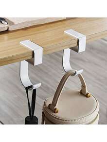 1个五角形桌面边缘包架，桌面边缘挂钩，不粘可拆卸挂钩，可拆卸可移动挂钩，返校季 - 彩色 - 查看 4