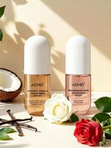 50ml Damen Duftspray & Nebel, langanhaltender natürlicher Aromatherapie-Duft, kompaktes tragbares Reiseparfüm, frischer floraler gourmander Vanille-Kokos-Duft mit Noten von Jasmin, Orchidee, Sandelholz, Ozean-Aqua.