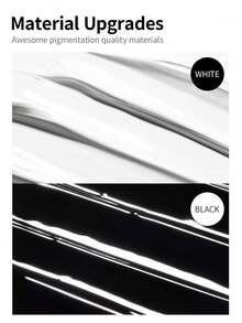 RS NAIL Crema de pintura de uñas sólida RSNAIL en negro y blanco para dibujar, pintar flores y arte de uñas para salón y hogar, manicura DIY que se retira con remojo y cura con luz UV