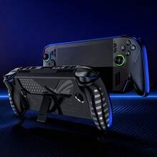 适用于华硕 ROG Box ALLY/ALLYX 游戏电脑的保护壳（1 件装），带支架设计，防震，柔软硅胶材质，防刮擦 - 黑色、白色、透明 - 彩色 - 查看 6