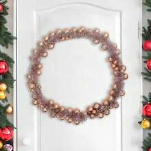 Christmas Ball Garland Rose Gold 186 Cm Polystyrene - Gold - View 4