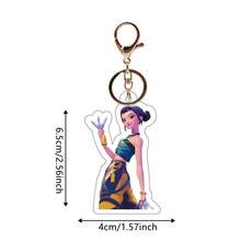 1pc Acrylic Team Cartoon Character Keychain, Bag Charm, Car Key Chain, Cute Cartoon Keyring, Bag Decoration, ANITEEZ Kpop Yun Ho & Ryu Sang Fan Gift - Multicolor - View 18