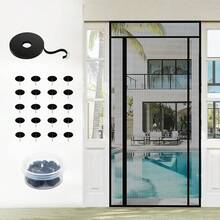 Left Right Side Opening Magnetic Screen Door Mesh - Adjustable Cut Mesh Door Size Fit Multiple Door Size Up To 36inchx82inch Heavy Duty Screen Doors For Keep Bug Out,  Pet Friendly{Inchsize_nameinch:InchFitDoorSizeupto36x82Inch(Adjustable)Inch} - FitDoorSizeupto36x82Inch(Adjustable) - View 8