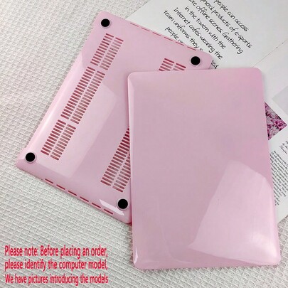 1pc Crystal Clear Protective Case Compatible With Apple Laptop Computers - Compatible With M1 Chip 13" A2337, M1 Chip 13" A2338, New M2 Chip A2681 A3113 A3240 A1466