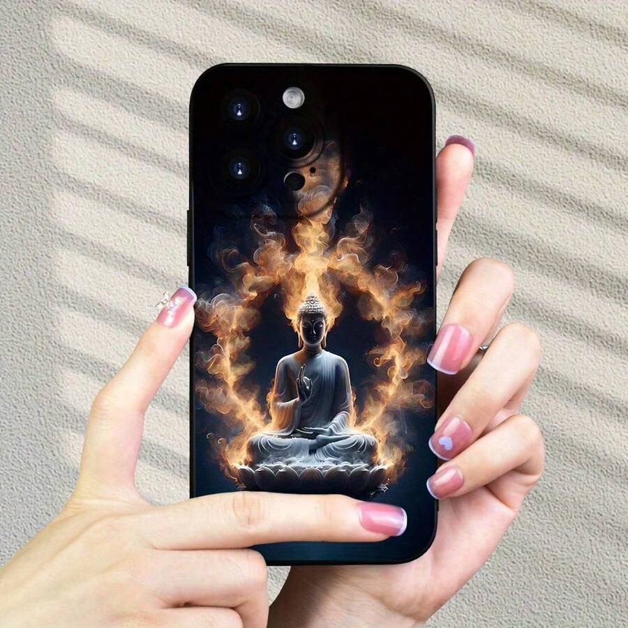 1pc Funda de Teléfono Móvil de TPU Mate Ojo de Ángel Negro de Caliente para iPhone 15/15PLUS/15PRO/15PRO MAX/14/14PLUS/14PRO/14PRO MAX/13/13MINI/13PRO/13PRO MAX/12/12MINI/12PRO/12PRO MAX/11/11PRO/11PRO MAX/7/7PLUS/X/XR/XS MAX Y para la SERIE - Mezcla de colores - Ver 1