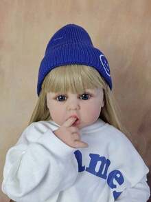 60cm 24inch Soft Vinyl Reborn Cloth Body Doll Lifelike Princess Newborn Baby Toddler Girl Lovely Birthday Gift Dress Up Toy - Muñeca terminada - Ver 4