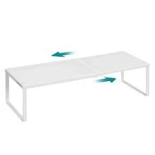 Especiero, Extensible, Organizador de Cocina, Estante de Cocina, Organizador de Armario, Estante Pequeño, Metal, Encimera, Mesa, Zapatero, Blanco Mate - Blanco - Ver 6