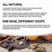 30 Tablets - Seoul Soup Secrets - Instant Korean Soup Tablet Seafood Vegetable Stock Broth  Ingredients Made In Korea - Apricot - View 5