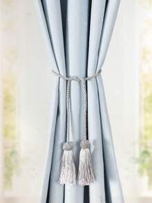 Prendedores de cortina decorativos com borlas, ideais para sala de estar, quarto, escritório e decoração de casa. - Multicolorido - Ver 10