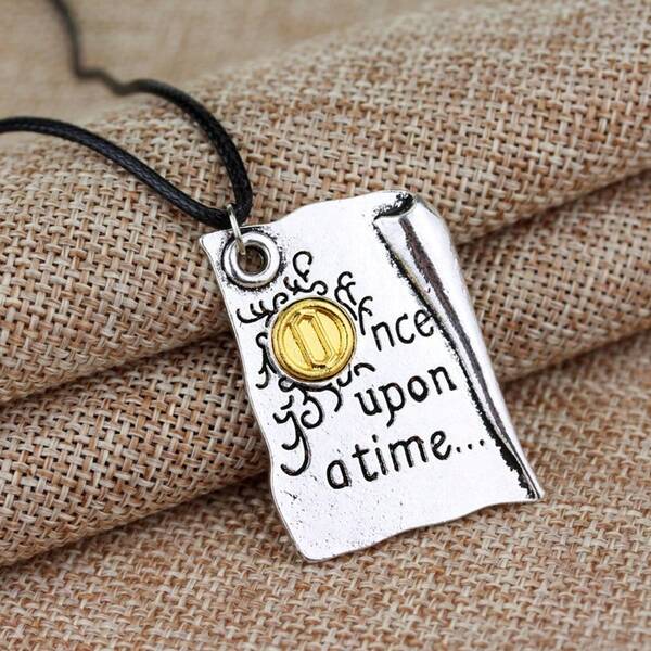 1pc Vintage Storybook Pendant Necklace, English Letter Book Shaped Charm Necklace