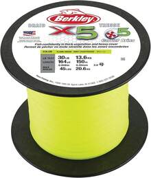 Berkley   x5 - Hilo de Pesca Trenzado (diseño Profesional) - 2187 yardas - Ver 3