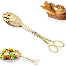 HERCHR Pinzas de Cocina Aleación Zinc, Pinzas Para Servir Buffet, Cocina Antideslizantes, Clamp Holder Comida Vintage Para La Restauración De Del Buffet - 1 - Ver 1