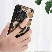 [Teléfono] Soporte de anillo de silicona, TPU antigolpes con agarre giratorio de 360°, cobertura total para phone 12, 13, 14, 15 y 16 (incluidos Pro/Pro/Plus). Colores: negro, blanco y azul. - Multicolor - Ver 5