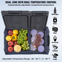 Portable Refrigerator - 40-liter-zweizonen-kühlschrank Mit Einzeltemperaturregelung - View 3