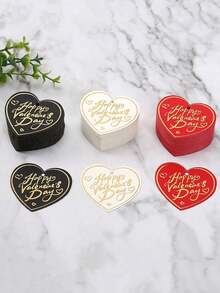 100pcs Happy Valentine's Day Heart-Shaped Kraft Paper Gift Tags - Romantic Hanging Labels For Wedding, Gift Wrapping, Crafts, And Home Decorations - Rustic, Versatile, And Easy To Use - Heart-shaped - View 7