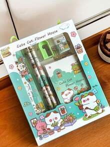 1-Piece Set Of Capybara Notebook Stationery | Astronaut Notebook | Cat -4 Random Styles, 1 Suitable For Student And Office Use - Multicolor - View 10