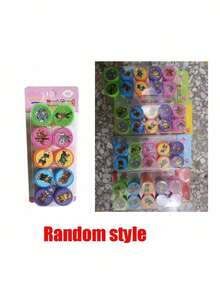 1 Set/10pcs Paw Patrol Stamp Set, Teacher Classroom Reward Stamps, Suitable For Birthday Party Favors Gifts, Fun Stamps For Notebook Stamping And School Homework (Random Styles) - Multicolor - View 2
