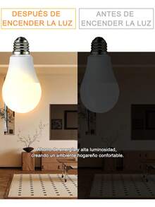 1pieza/6piezas/10piezas/20piezas/30piezas/50piezas bombilla LED, Foco Led, bombillas de iluminación LED para interiores,Foco Led de Luz cálida  5W/7W/9W/12W/15W/18W/21W ,Luz cálida 3000K, luz LED de 500-2100 lm, equivalente a 100 W,base estándar E27, blanco natural, no regulables,para recámara, sala de estar, ideal para interiores. - 1. Piezas - Ver 10
