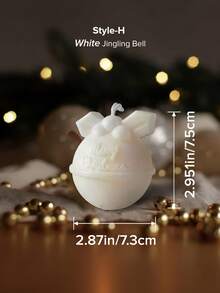 1 pieza Paquete de velas navideñas hechas a mano, que incluye campana, árbol de Navidad giratorio, copos de nieve, hombre de jengibre, alce, castillo, cascanueces, vela decorativa para ambiente, decoración de habitación, regalos de Halloween, regalos de Navidad, regalos para mejores amigos, regalos de graduación, regalos de cumpleaños, regalos de boda, regalos del Día de la Madre, regalos para amantes, regalos para mujeres, niñas, regalos de boda, recuerdos de boda, decoración del hogar, decoraciones de cumpleaños, aroma a pera inglesa y freesia, decoraciones navideñas