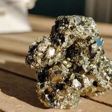 1pc AAAA+ Grade Natural Pyrite Crystal Raw Stone Chunk - Asymmetrical Brass Mineral Rock Specimen Material, High-End DIY Jewelry, Home & Garden Decor, Unique Crystal Decorations, Perfect Holiday Gift, Aquarium Decor