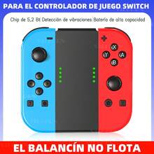 Joypad BT 5.2 RGB para Switch Mando Joy Controller compatible con Nintend Switch/Lite/Oled Joycons Joystick con vibración de 6 ejes - Multicolor - Ver 1
