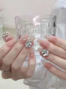 15pcs Stacked Rhinestone Beads, Super Shiny Finished Stacked Rhinestones, Nail Art Rhinestone Accessories, Decorative Components, Glitter Nail Art, Mini Stacked Rhinestones. Suitable For Nail Art Design, DIY Jewelry Design, And Pre-Made Nail Art Styles. - Multicolor - View 6