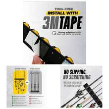 Fishing GripLock Vertical Fishing Rod Rack U2013 Wall - Mounted Fishing Rod Holder Garage U2013 Stores To 9 Rods Or Combos U2013Space - Saving Durable Fishing Rod Holders Serious Anglers